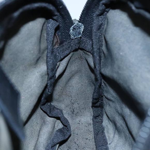 PRADA Pouch Nylon Black Silver Auth bs20983 - Picture 11 of 16